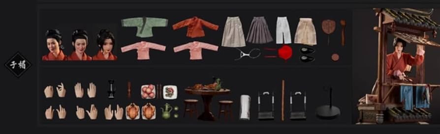 Amazon | [AC]HEBE STUDIO x HAOYU TOYS 1/6 潘金蓮 美人 可動